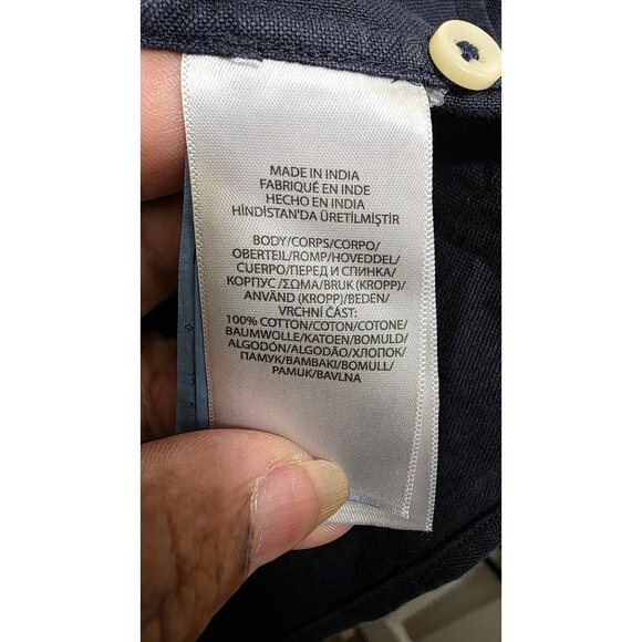 Polo Ralph Lauren Men's Navy Button-Down Shirt Classic Fit Long Sleeve Size XL - Picture 5 of 7